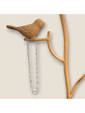 Sterling Silver Twisted  Bracelet 7" Elegant Rope Chain Design